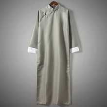 Load image into Gallery viewer, Rib Fabric Retro Mandarin Coat Chinese Jacket with Strap Buttons
