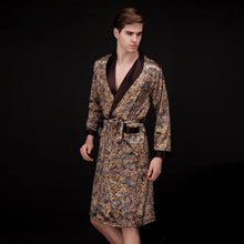 Load image into Gallery viewer, Auspicious Pattern Silk Blend Loungewear Sleepwear Bathrobe
