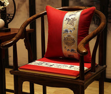 Load image into Gallery viewer, Floral Embroidery Brocade Traditional Chinese Cushion Covers
