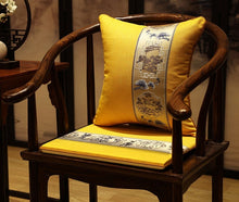 Load image into Gallery viewer, Floral Embroidery Brocade Traditional Chinese Cushion Covers
