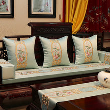 Muatkan imej ke dalam penonton Galeri, Bird &amp; Floral Embroidery Brocade Traditional Chinese Cushion Covers
