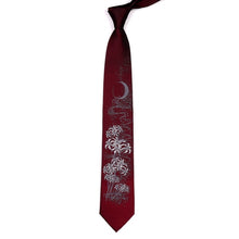 Load image into Gallery viewer, Chrysanthemum Embroidery Oriental Style Gentleman Necktie
