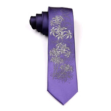 Load image into Gallery viewer, Chrysanthemum Embroidery Oriental Style Gentleman Necktie
