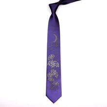 Load image into Gallery viewer, Chrysanthemum Embroidery Oriental Style Gentleman Necktie
