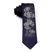 Load image into Gallery viewer, Chrysanthemum Embroidery Oriental Style Gentleman Necktie
