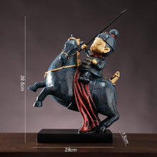 Muatkan imej ke dalam penonton Galeri, Qin Terra Cotta Warrior with Horse Designed Oriental Home Decor
