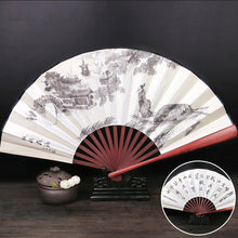 Muatkan imej ke dalam penonton Galeri, Landscape Painting Handmade Traditional Chinese Folidng Fan Decorative Fan
