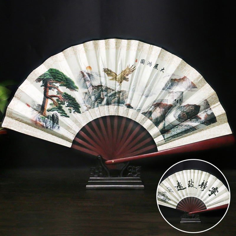 Landscape Painting Handmade Traditional Chinese Folidng Fan Decorative Fan