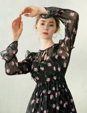 Load image into Gallery viewer, Floral Chiffon Dress
