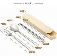 Load image into Gallery viewer, Stainless Steel Cutlery Set (Box) 不锈钢餐具盒装
