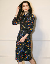 Load image into Gallery viewer, Black Starry Dress
