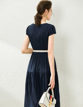 Load image into Gallery viewer, Navy Belt Dress
