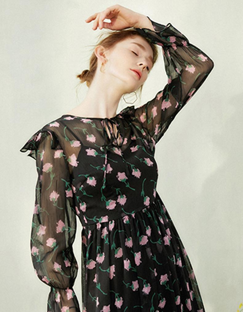 Floral Chiffon Dress