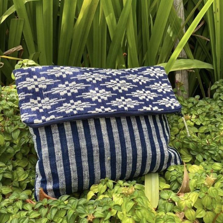 Indigo Dyed Clutch