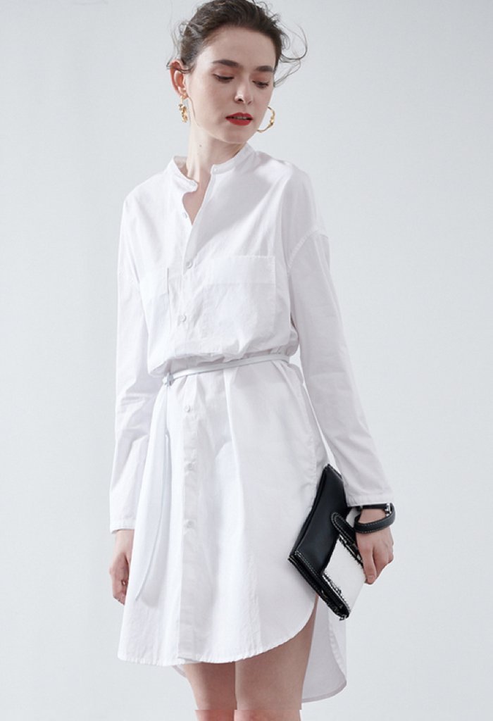 Cottony Shirt Dress