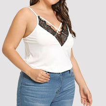 Load image into Gallery viewer, Plus Size Women&#39;s Casual Sleeveless Silk Vest Blouse Fashion Ladies Loose Solid Casual Beach Shirt Tops
